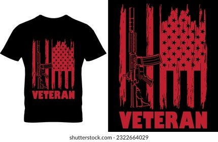 veteran, graphic, illustration, Typography, Vector, veteran,  Happy 4th July independence day t-shirt design, USA Flag Vector, Happy 4th July, veterans day t shirt design, Veteran T-shirt,