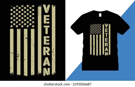 Vector de diseño de camisetas gráficas veteranas. ee.uu., camiseta, ejército, libertad, bandera, ejército, monumento conmemorativo,