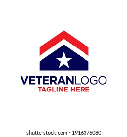 Veteran Logo Design Template Inspiration, Vector Illustration.