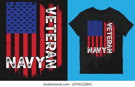 Veteran Navy t-shirt design vector file