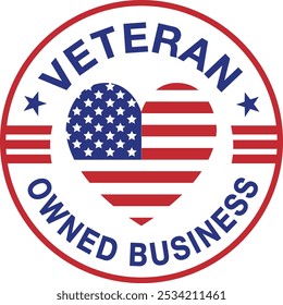 Veteran Owned Business, amerikanische Flagge, Veterans Day, danke Veteranen, erinnern und ehren, Ehren aller, die dienten, patriotisch, Zu Ehren unserer Helden, Militär, Soldat, amerikanisches Herz, amerikanischer Status