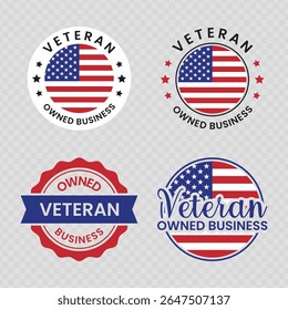Veteran Owned Business Patriotic Design Honoring All Who Served, Thank You Veterans, Heroes Day