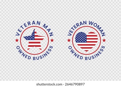 Veteran Owned Business Stamp Design, Veterans Day, Thank You Veterans, Remember and Honor