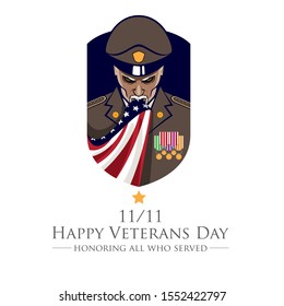 Veteran or Patriot theme vector illustration
editable vector layers with flag, medal and ranks on separated layer