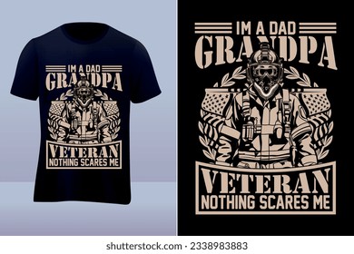 Veteran premium vector t-shirt design