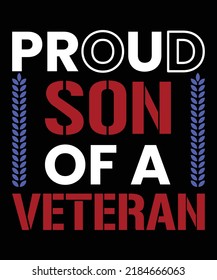 Veteran Quotes T-shirt Design Vector