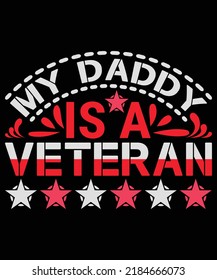 Veteran Quotes T-shirt Design Vector