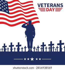 veteran soldier grave vector design