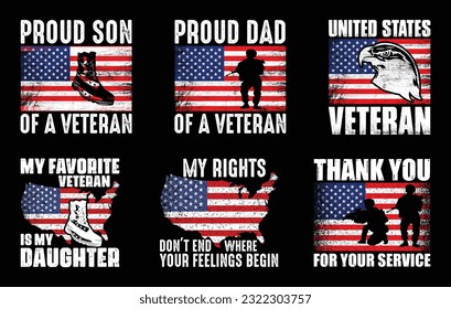 Veteran T shirt Design Bundle, Vector Veteran Day T shirt  design, Army, Military shirt  vintage T shirt design Collection