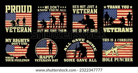 Veteran T shirt Design Bundle, Quotes about Veterans Day, Army  T shirt, Military vintage T shirt design Collection
