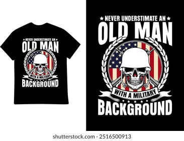 VETERAN T SHIRT DESIGN ILLUSTRATION