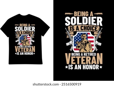 VETERAN T SHIRT DESIGN ILLUSTRATION