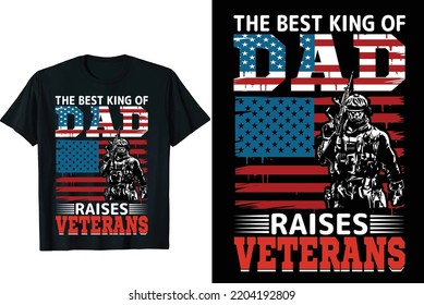 gráfico vectorial de diseño de camisetas veteranas