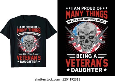 veteran t shirt design vector graphic