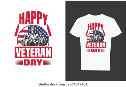 veteran t shirt design and vector