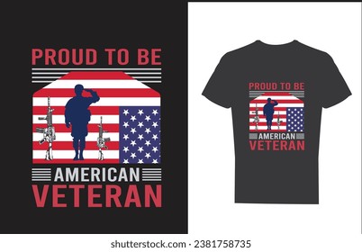 veteran t shirt design and vector
