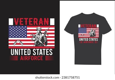 veteran t shirt design and vector