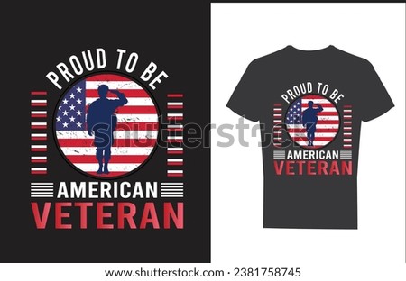 veteran t shirt design and vector