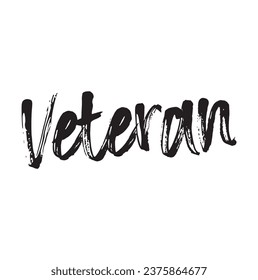 veteran text on white background.