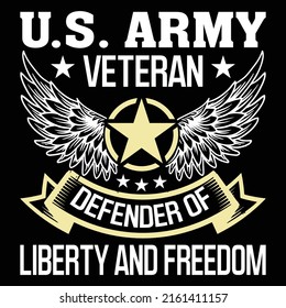 Veteran T-Shirt Design EPS  Vector File