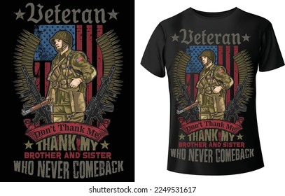 
Veteran T-Shirt Design.

Premium Vector 