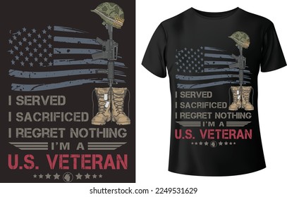 
Veteran T-Shirt Design.

Premium Vector 