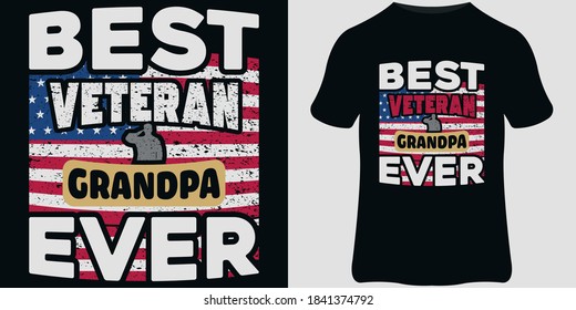 Veteran T-Shirt design template, Vintage veteran emblems, and veteran quote design.