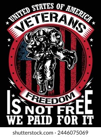 Veteran t-shirt design, Vector Art