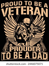 Veteran t-shirt design, Vector Art
