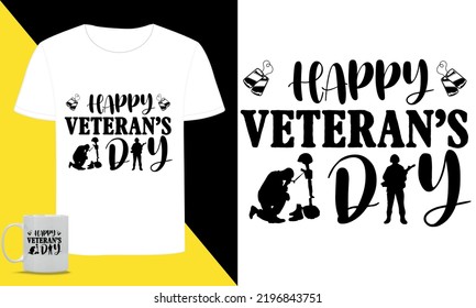 Veteran Typography SVG T Shirt Design 