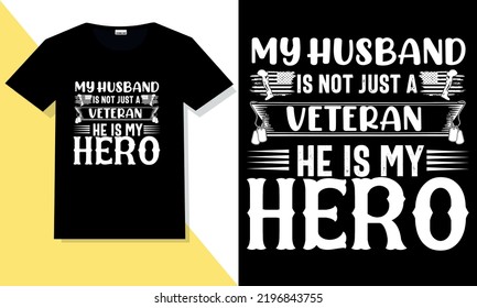 Veteran Typography SVG T Shirt Design 