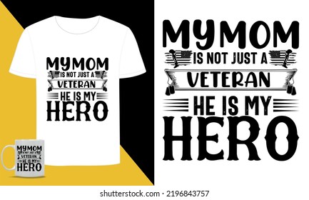 Veteran Typography SVG T Shirt Design 