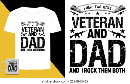 Veteran Typography SVG T Shirt Design 
