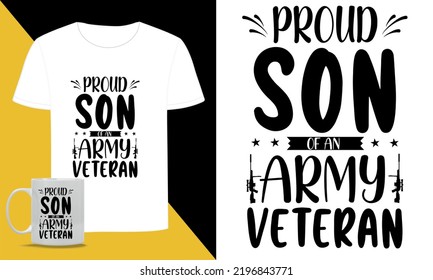Veteran Typography SVG T Shirt Design 