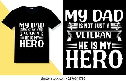 Veteran Typography SVG T Shirt Design 