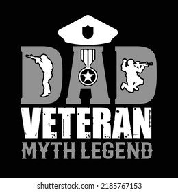 VETERAN TYPOGRAPHY AND T SHIRT DESIGN