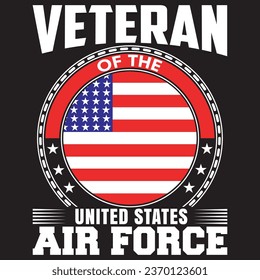 veteran of the united states air force with patches for t-shirts and other uses