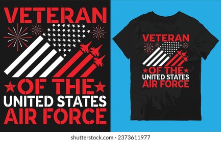 Veterano del diseño de camisetas de la fuerza aérea de los estados unidos