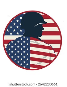 veteran vector graphic illustration graphic