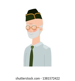 veteran war old man avatar character