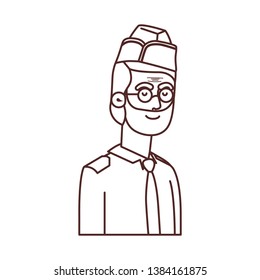 veteran war old man avatar character