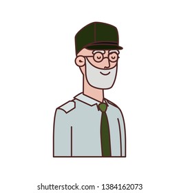 veteran war old man avatar character