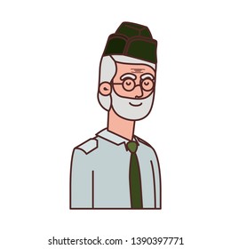 veteran war old man avatar character