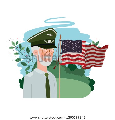 veteran war old man avatar character