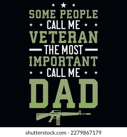 Veterans dad tshirt design vector design