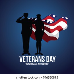 Veterans Day Armistice Day military superhero illustration. EPS 10 vector.