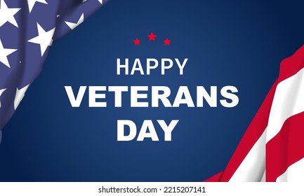 Veterans Day Background Design. Veterans Day. Banner, Poster, Greeting Card. Vector Illustration.