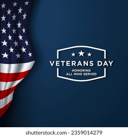 Veterans Day Background Design. Banner, Poster, Greeting Card. Vector Illustration.