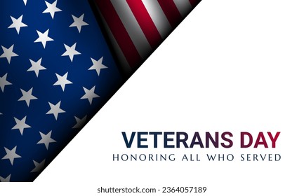 Veterans Day Background Design. Banner, Poster, Greeting Card. Vector Illustration.