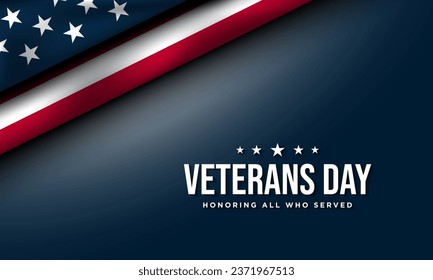 Veterans Day Background Design. Banner, Poster, Greeting Card. Vector Illustration.